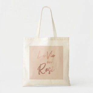 Tote Bag La Vie en rose French Quota Rose Gold Pink