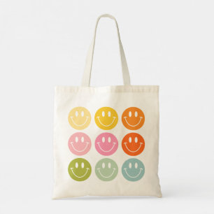 Tote Bag La vie est Cool heureux visage souriant Emoji
