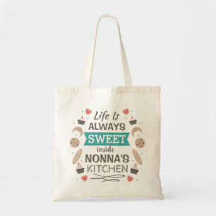 Tote Bag La vie est douce dans la cuisine de Nonna