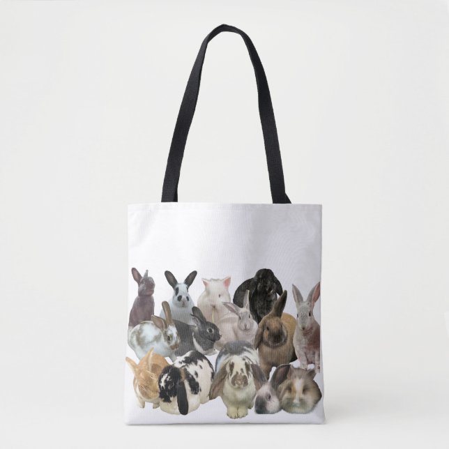 Tote Bag La vie est meilleure avec un lapin, deux ou trois. (Devant)