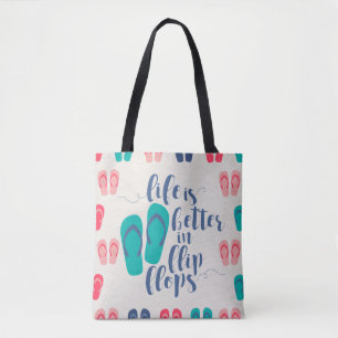 Tote Bag La vie est meilleure dans des bascules