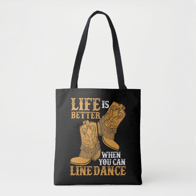 Tote Bag La vie est meilleure quand on peut danser (Devant)