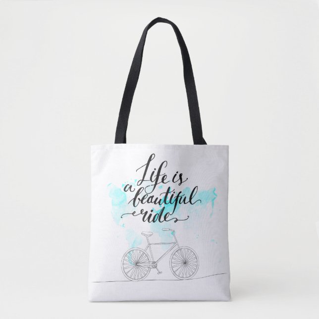 Tote Bag La vie est un beau bleu de tour (Devant)