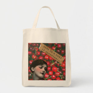 Tote Bag La vie est un bol de cerises art modifié