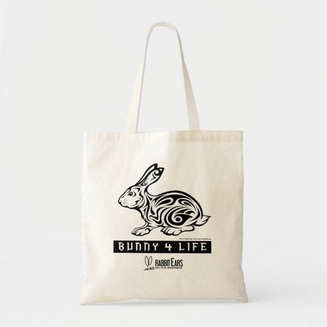 Tote Bag La vie Fourre-tout du lapin 4 (Devant)