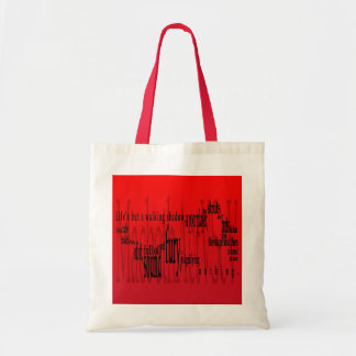 Tote Bag La "vie mais une ombre de marche" Macbeth