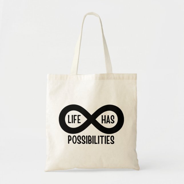 Tote Bag La vie mathématique nerd a des possibilités (Devant)
