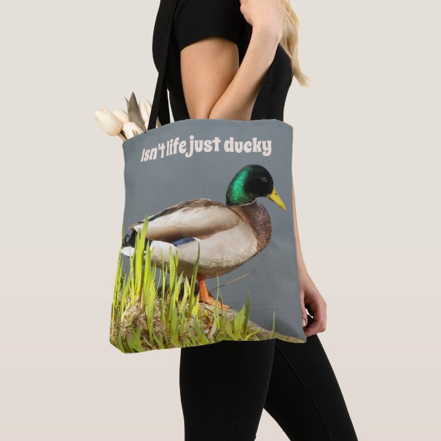 Tote Bag La vie n'est-elle pas juste du canard Mallard ? (De près)