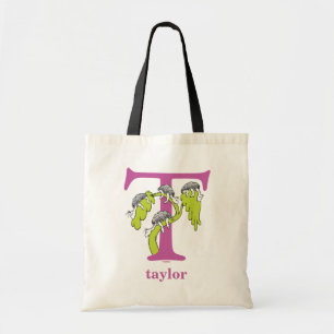 Tote Bag L'ABC de Dr Seuss : Lettre T - Violet   Ajoutez vo