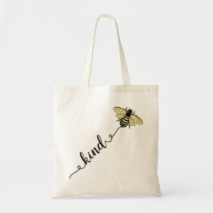 Tote Bag L'abeille jaune "gentille" Design graphique