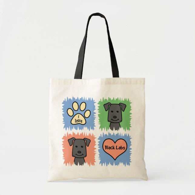 Tote Bag Laboratoire noir (Devant)