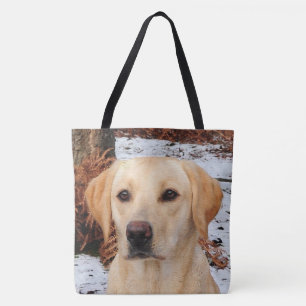 Tote Bag Labrador jaune - Chien à neige - Laboratoire jaune