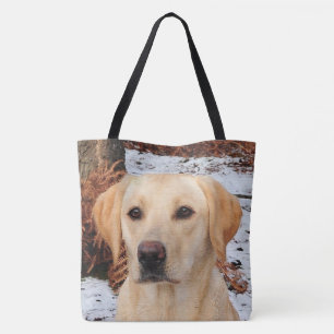 Tote Bag Labrador jaune - Chien à neige - Laboratoire jaune