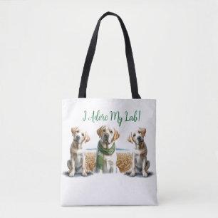 Tote Bag Labrador Retriever Christmas Fourre-tout