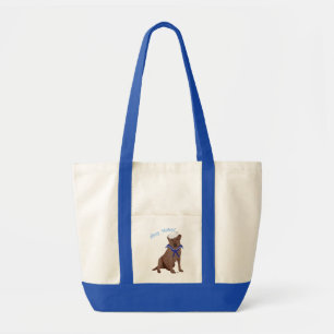 Tote Bag Labrador Retriever marron au chocolat