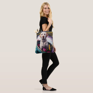 Tote Bag Labrador sur une rame : une aventure Pittoresque