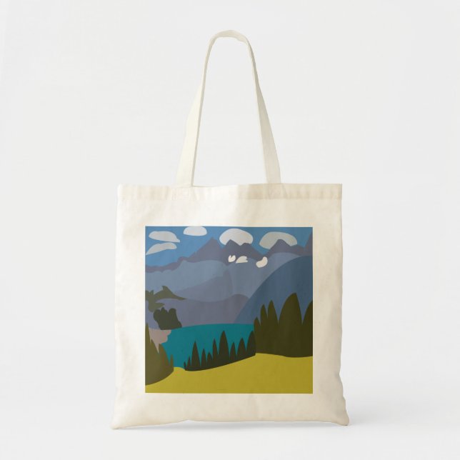 Tote Bag Lac des Alpes (Devant)
