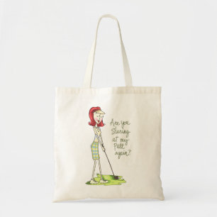 Tote Bag Lady Golfer