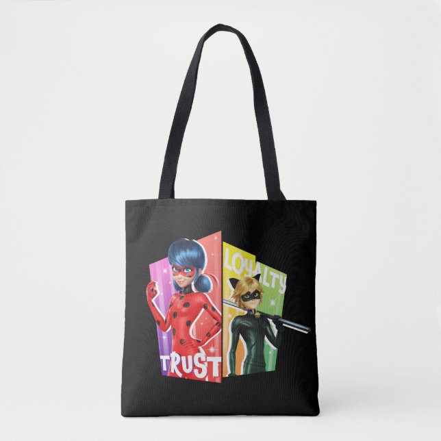 Tote Bag Ladybug & Cat Noir | Confiance et fidélité (Devant)
