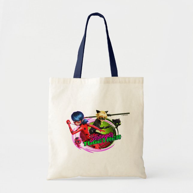 Tote Bag Ladybug & Cat Noir | Ensemble plus fort (Devant)