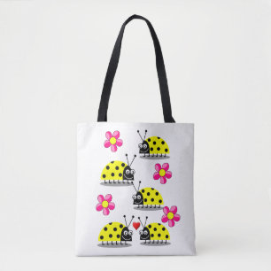 tote bag ladybugs