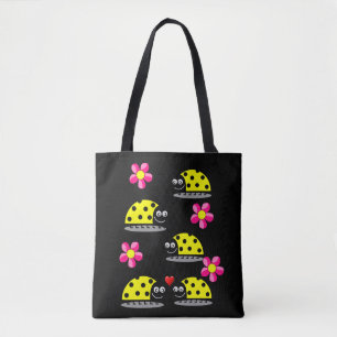 tote bag ladybugs