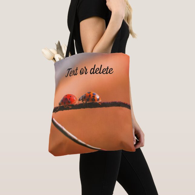 Tote Bag Ladybugs Jouer Suivre Le Leader Personnalisé (De près)