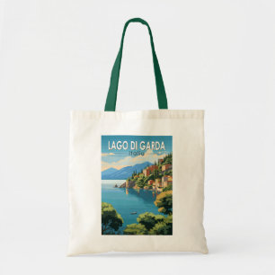 Tote Bag Lago di Garda Italia Travel Art Vintage