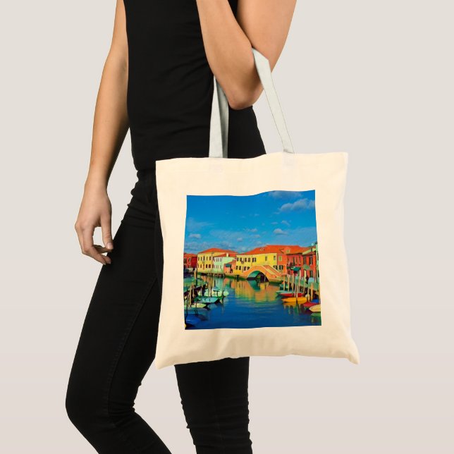 Tote Bag Lagon vénitien - MURANO - panorama (Devant (produit))