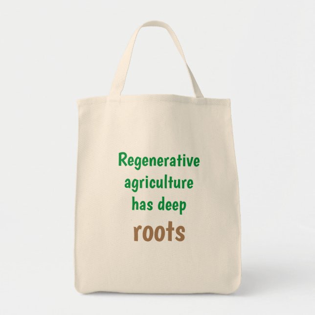 Tote Bag "L'agriculture régénératrice a des racines profond (Devant)