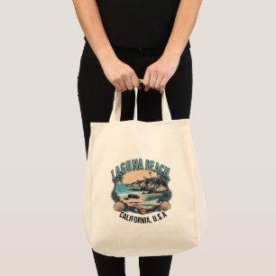 Tote Bag Laguna Beach Retro Vignette