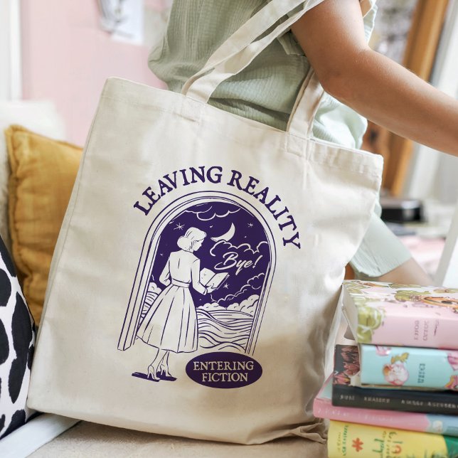 Tote Bag Laisser la réalité entrer dans la fiction pour l'a (Créateur téléchargé)