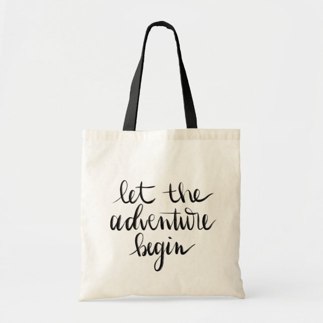 Tote Bag Laisser l'aventure commencer le cadeau nuptial (Devant)