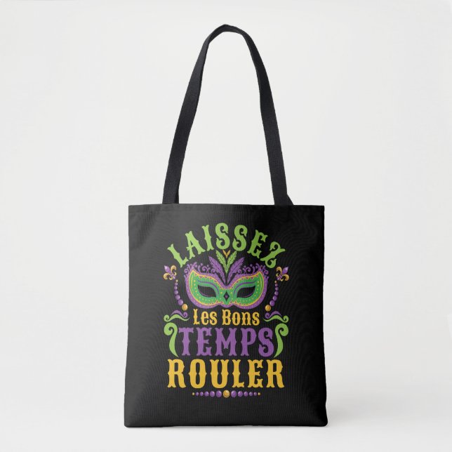 Tote Bag Laissez Les Bons Temps Rouler Mardi Gras (Devant)