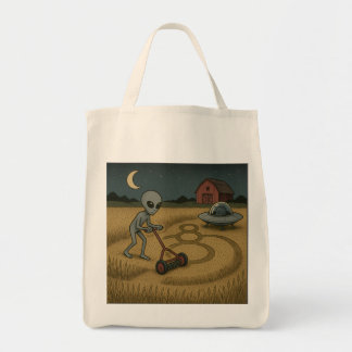 Tote Bag L'Alien Fête Les Cercles Cultivants Science Fictio