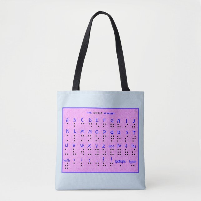 Tote Bag L'alphabet braille (Devant)