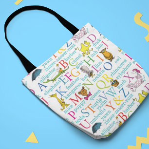 Tote Bag L'alphabet du Dr Seuss avec des mots