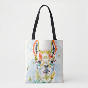 Tote Bag Lama de haute fidélité - portrait