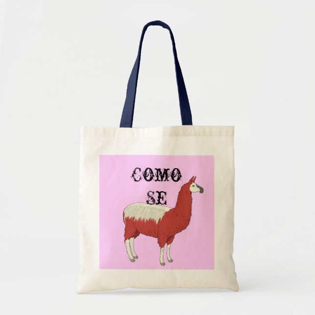 Tote Bag Lama de Se de Como (Devant)