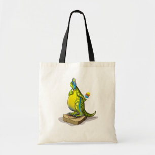 Tote Bag Lambeosaurus Se Possédant Sur Une Échelle De Poids