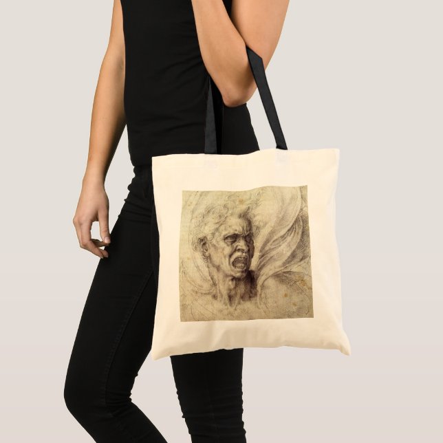 Tote Bag L'âme damnée par Michel-Ange (Devant (produit))
