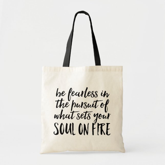 Tote Bag L'âme en feu. (Devant)