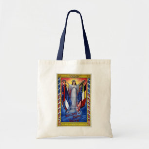 Tote Bag L'Amérique Patriotique Vintage, Paix Justice Liber