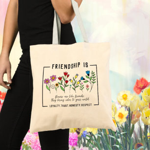Tote Bag L'amitié est loyauté, confiance, honnêteté, respec