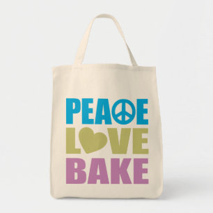 Tote Bag L'amour de paix font cuire au four