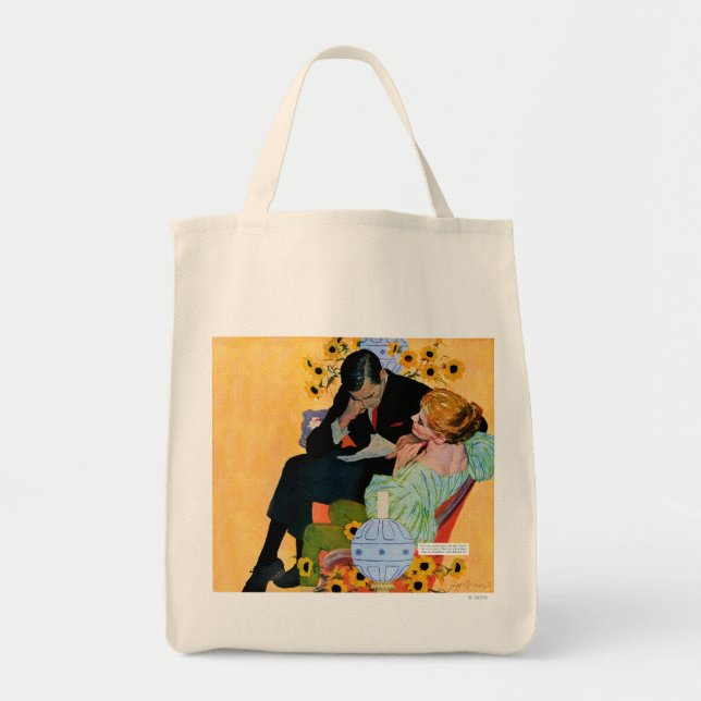 Tote Bag L'amour meurt lentement (Devant)