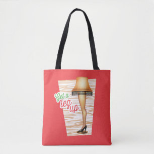 Tote Bag Lampe d'histoire de Noël   Leg Up