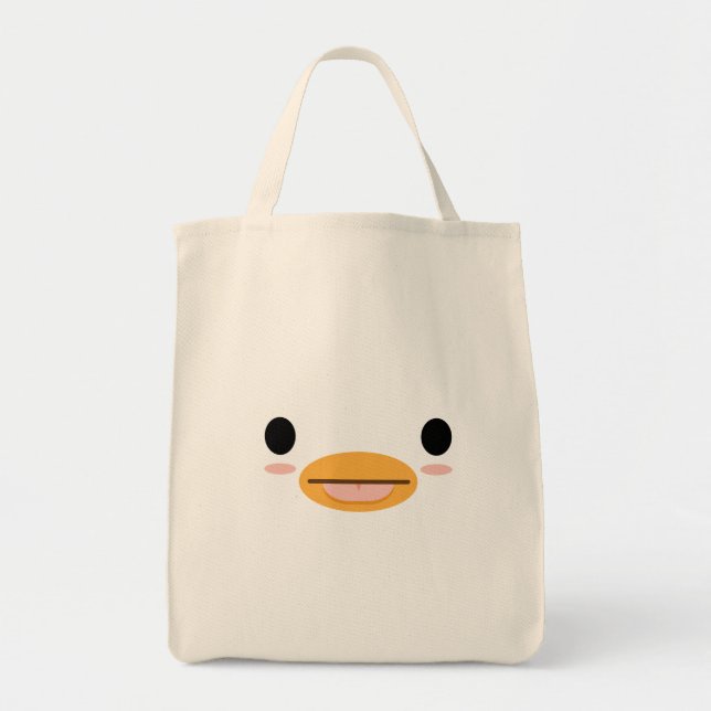 Tote Bag Langue du canard de Kawaii "Trop mignonne pour êtr (Devant)