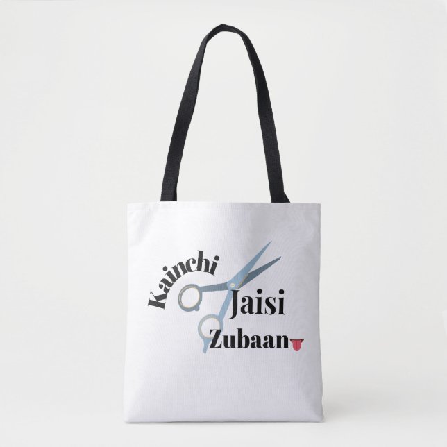 Tote Bag Langue du requin - Kainchi Jaisi Zubaan | Drôle In (Devant)