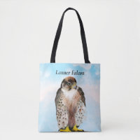 Lanner Falcon aquarelle peinture Fourre-tout